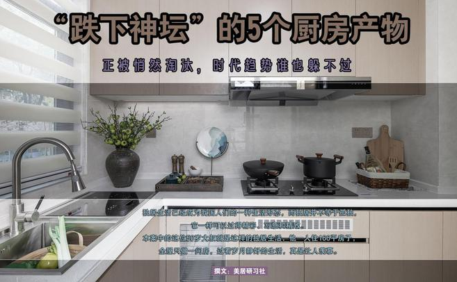 山水人家裝飾：“跌下神壇”的5個廚房產(chǎn)物，正被悄然淘汰，時(shí)代趨勢誰也躲不過